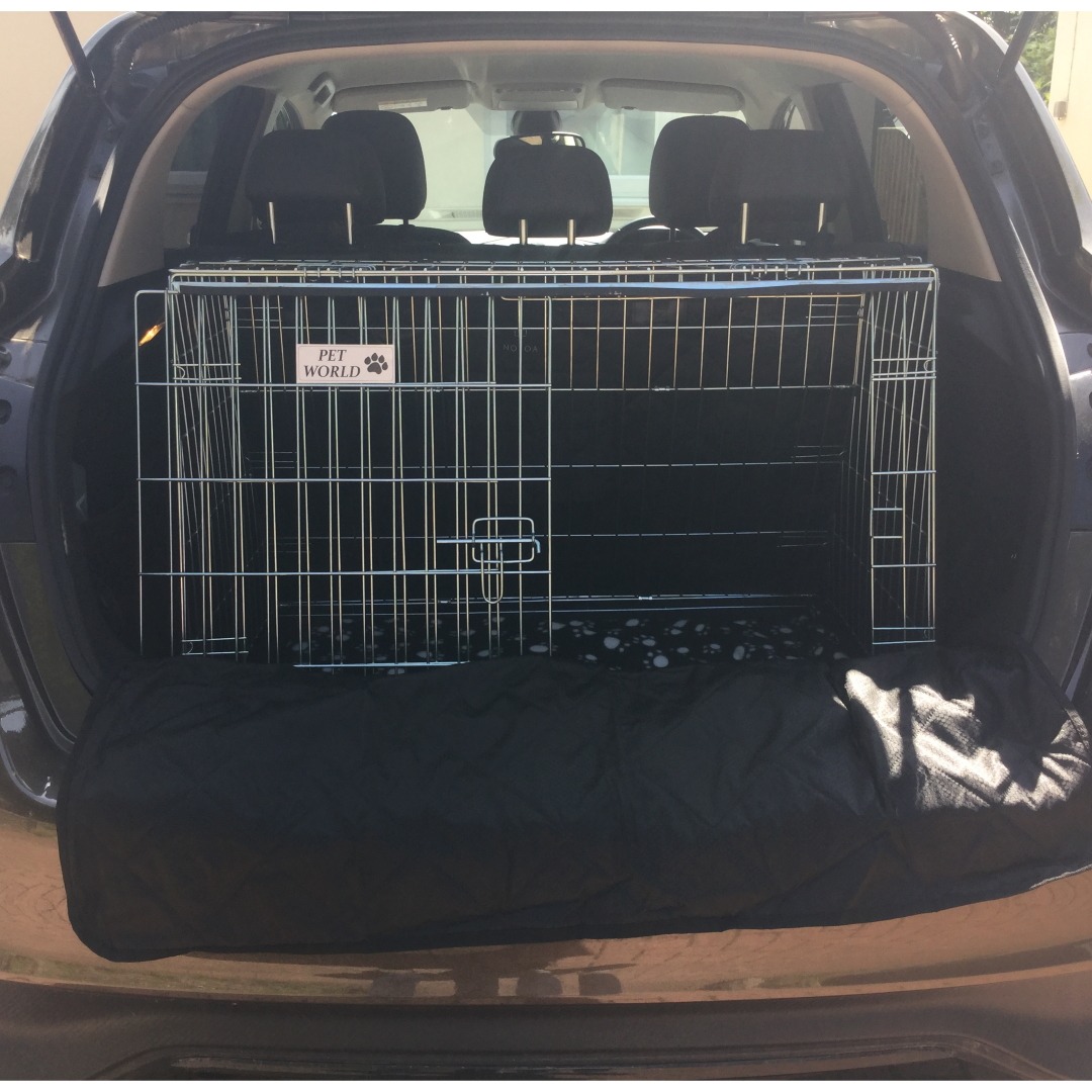 CAR BOOT DOG CAGE PUPPY TRAVEL CRATE PET SAFETY PET WORLD NISSAN PULSAR 14 