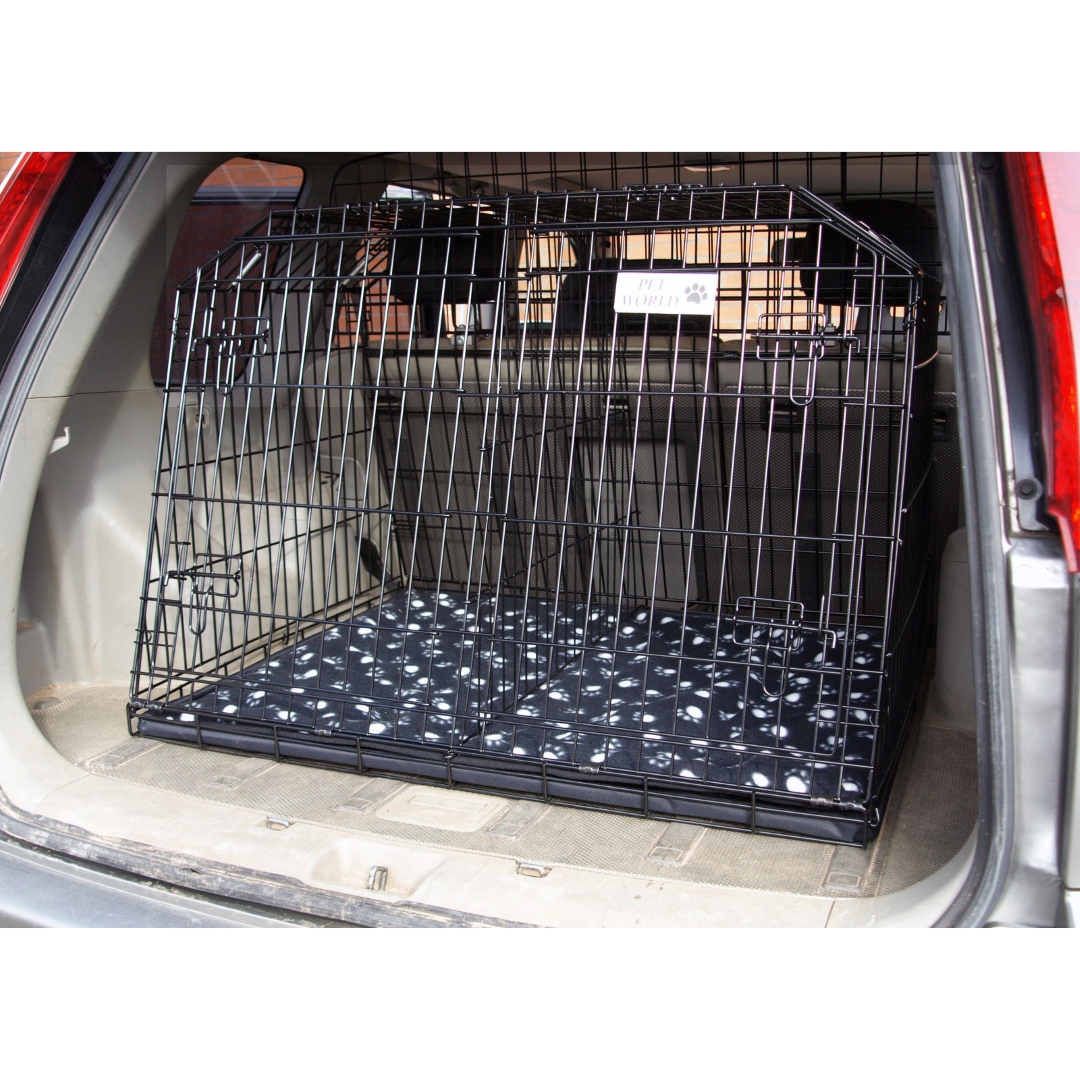 Pet World NISSAN X-TRAIL 2014 ONWARD CAR DOG CAGE BOOT TRAVEL CRATE Double 