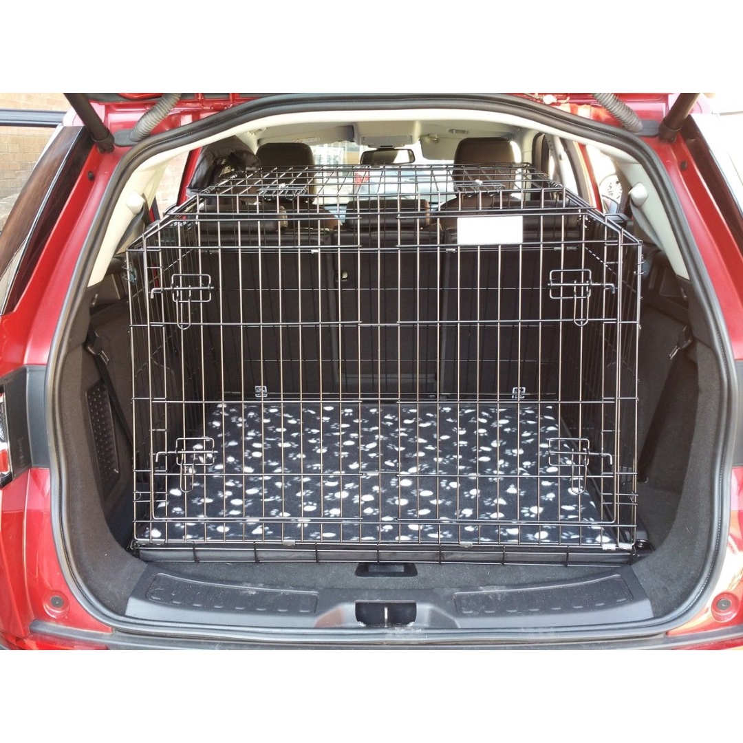 Arrow LANDROVER DISCOVERY SPORT 15 ONWARDS SLOPED 4x4 ESTATE CAR DOG CAGE TRAVEL CRATE PUPPY BOOT GUARD CAGES 
